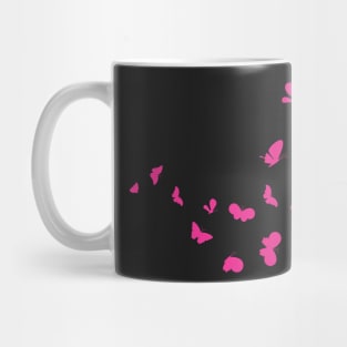 Butterflies, Colorful Butterfly, Washable Reusable, Dream, Pastel Colors, Baby Pink Purple, Stylish Insects Mug